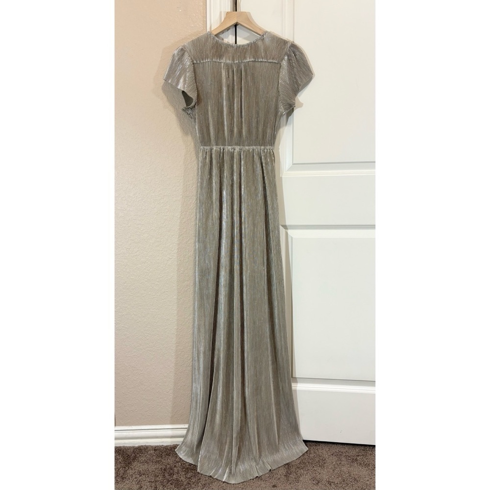 Baltic Born Athena Gold Pleated Maxi Dress - Picture 7 of 12